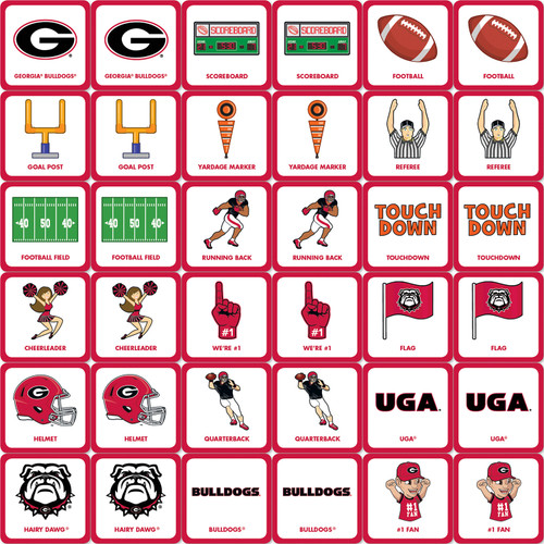 Georgia Bulldogs NCAA Matching Game