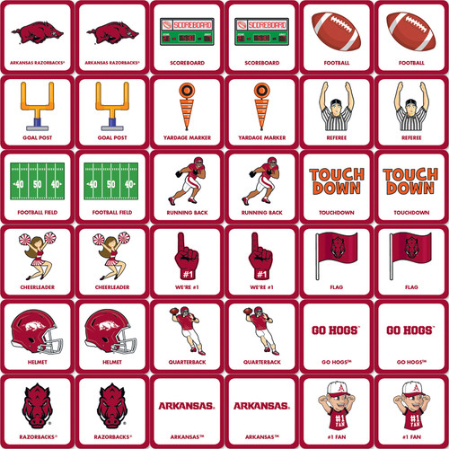 Arkansas Razorbacks NCAA Matching Game
