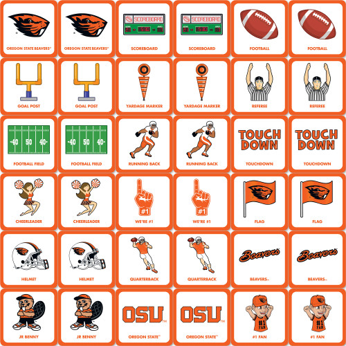 Oregon State Beavers NCAA Matching Game