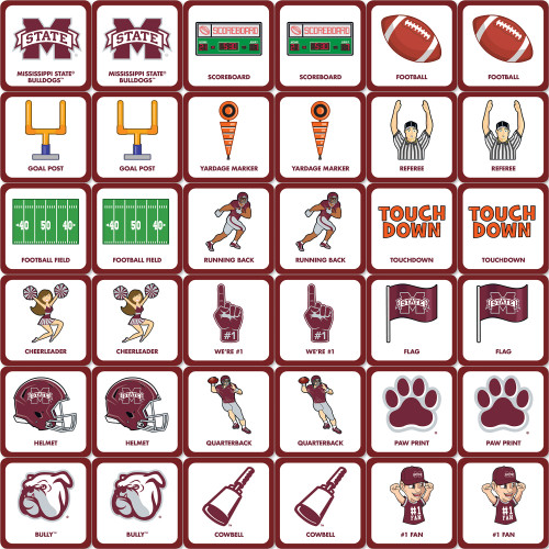 Mississippi State Bulldogs NCAA Matching Game