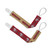 San Francisco 49ers NFL Pacifier Clip 2-Pack