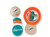 Miami Dolphins NFL Wood Rattle 2-Pack