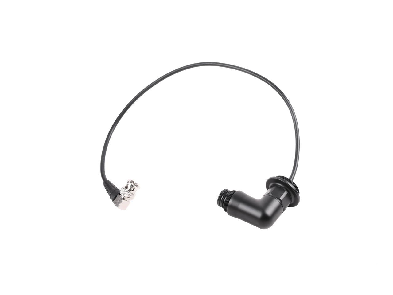 M28 Angled SDI bulkhead with BNC plug in 0.4m length (for connection from SDI bulkhead to monitor) #25706