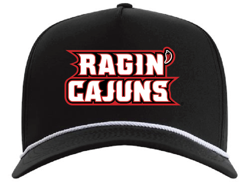 ULL - Ragin Cajuns Embroidered Patch Rope Hat