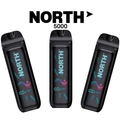 NORTH DISPOSABLE VAPE 5% NIC RECHARGEABLE 10ML 5000 PUFFS