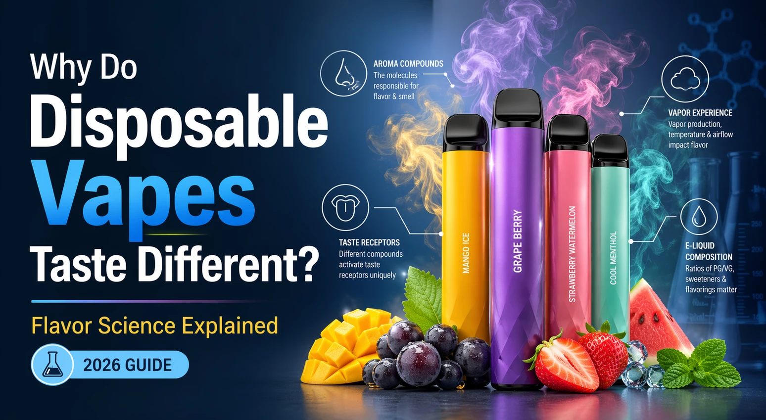 Why Do Disposable Vapes Taste Different? Flavor Science Explained (2026 Guide)