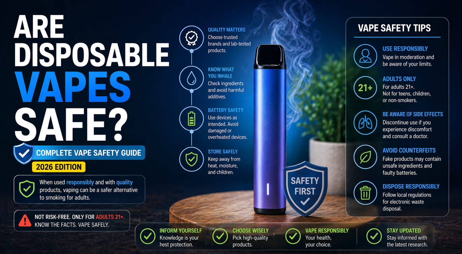 Are Disposable Vapes Safe? Complete Vape Safety Guide (2026)