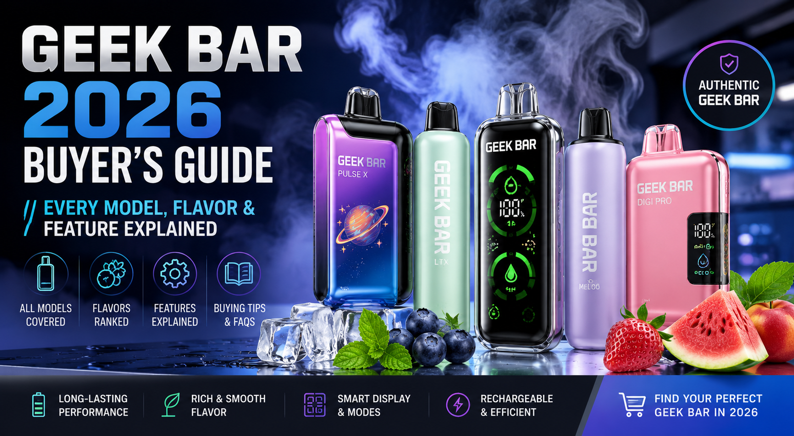 Geek Bar 2026 Buyer's Guide: Every Model, Flavor & Feature Explained