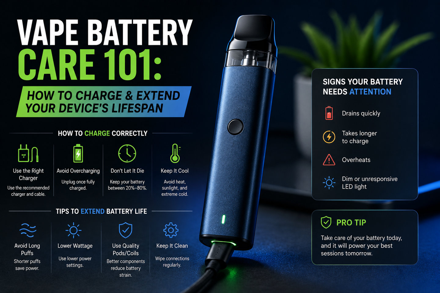 Vape Battery Care 101: How to Charge & Extend Your Device's Lifespan