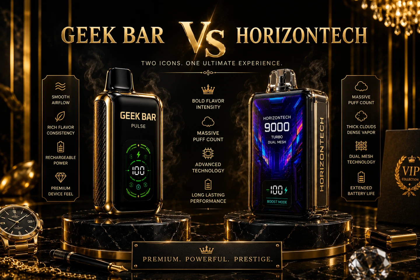 Geek Bar vs HorizonTech — Smooth Everyday Vaping or Maximum Puff Performance?