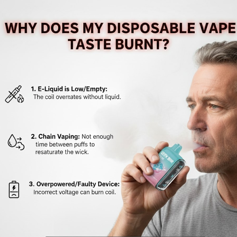 Why Does My Disposable Vape Taste Burnt? Causes and Fixes Explained