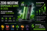 Zero Nicotine Disposable Vapes in 2026: The Fastest Growing Segment You’re Missing