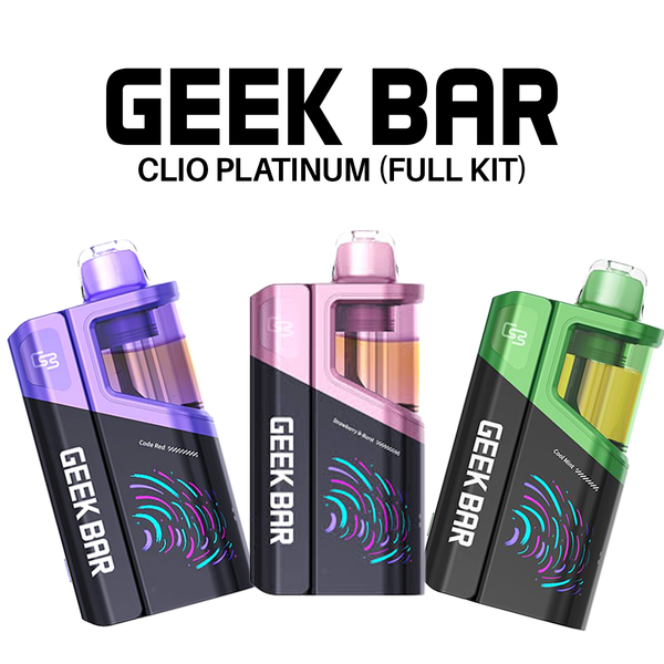 GEEK BAR CLIO PLATINUM 50,000 PUFFS DISPOSABLE VAPE (FULL KIT)