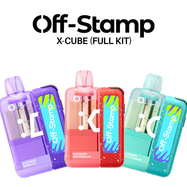 OFF STAMP X-CUBE 25,000 PUFFS 18ML DISPOSABLE VAPE - ROCKET POPSICLE