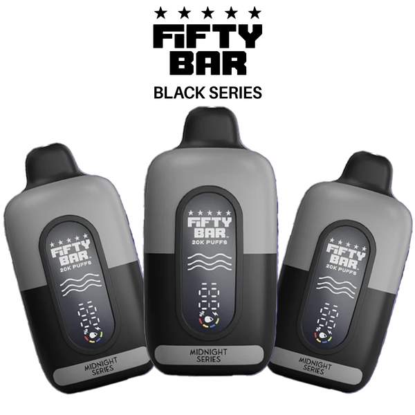 FIFTY BAR V2 BLACK SERIES 20,000 PUFFS DISPOSABLE VAPE