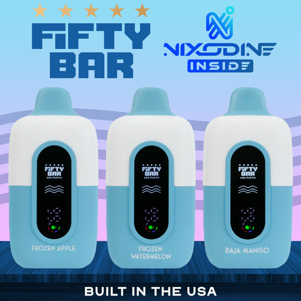 FIFTY BAR NIXODINE EDITION 20,000 PUFFS DISPOSABLE VAPE