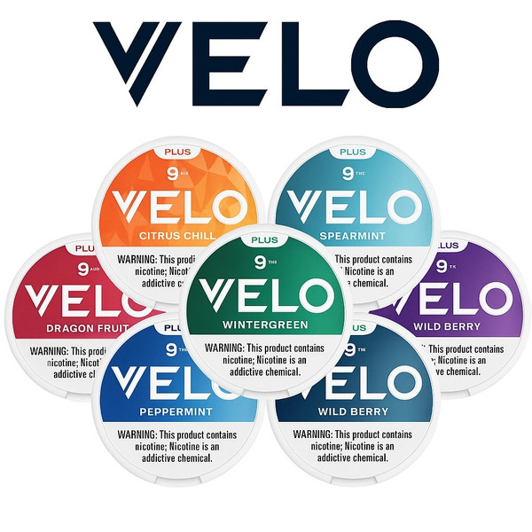 VELO PLUS NICOTINE POUCHES 20-PACK - DISPLAY OF 5