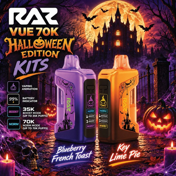 RAZ VUE 70,000 PUFFS (FULL KIT) DISPOSABLE VAPE (HALLOWEEN EDITION)