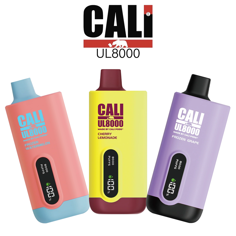 CALI UL8000 3% NIC 8000 PUFFS VAPE