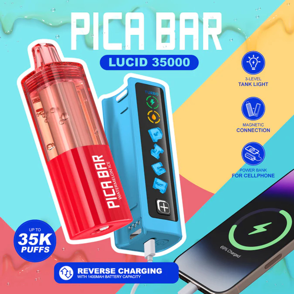 PICA BAR LUCID 35,000 PUFFS VAPE (FULL KIT)