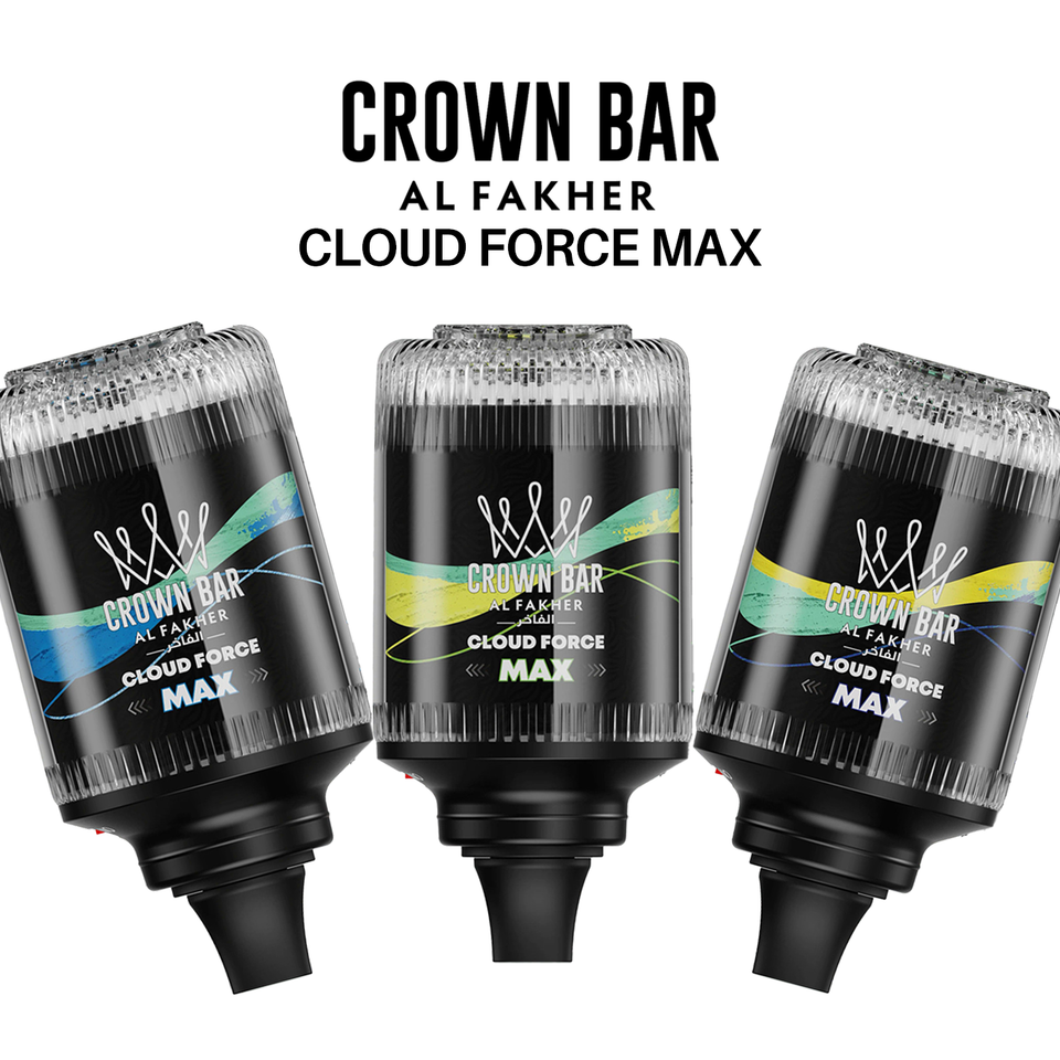 Rechargeable Al Fakher Cloud Force Max vape head for long-lasting hookah experience