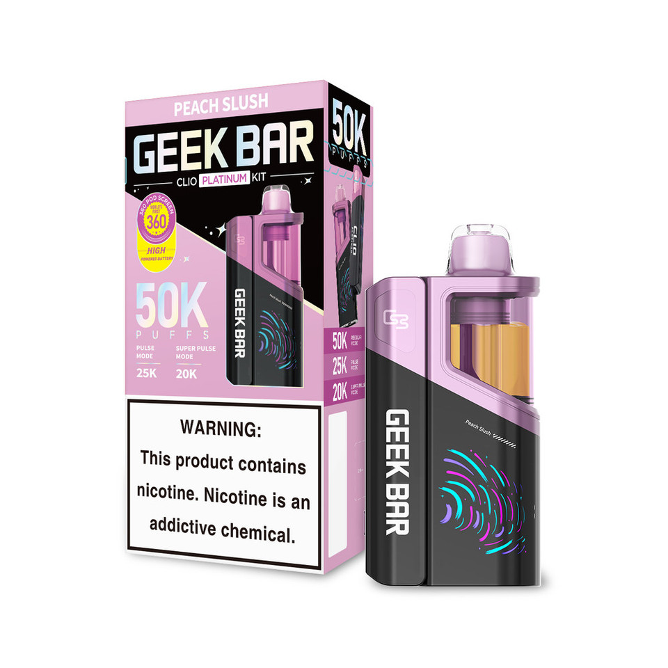 GEEK BAR CLIO PLATINUM 50,000 PUFFS DISPOSABLE VAPE (FULL KIT)