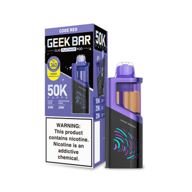GEEK BAR CLIO PLATINUM 50,000 PUFFS DISPOSABLE VAPE (POD ONLY)