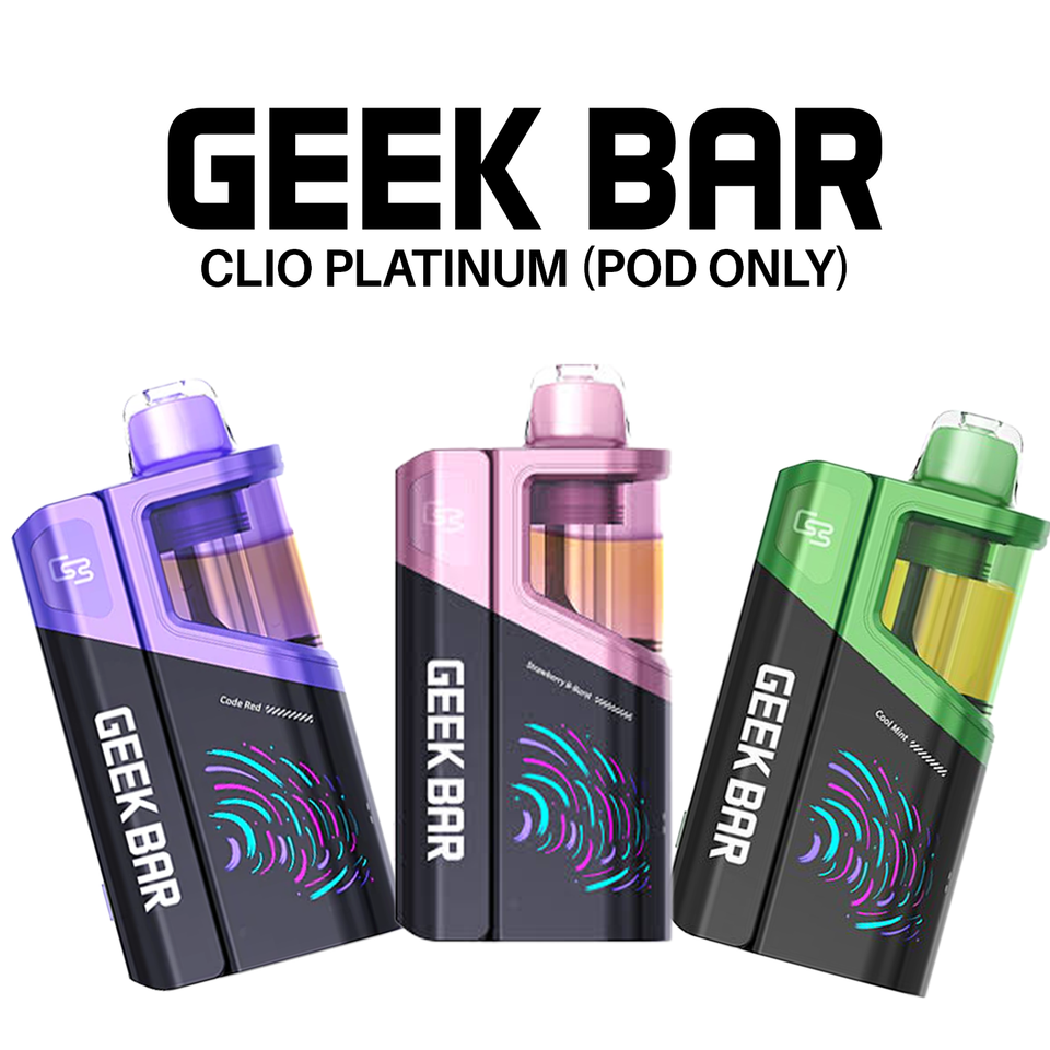 GEEK BAR CLIO PLATINUM 50,000 PUFFS DISPOSABLE VAPE (POD ONLY)