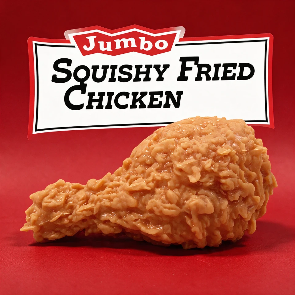JUMBO FRIED CHICKEN SQUISH TOY