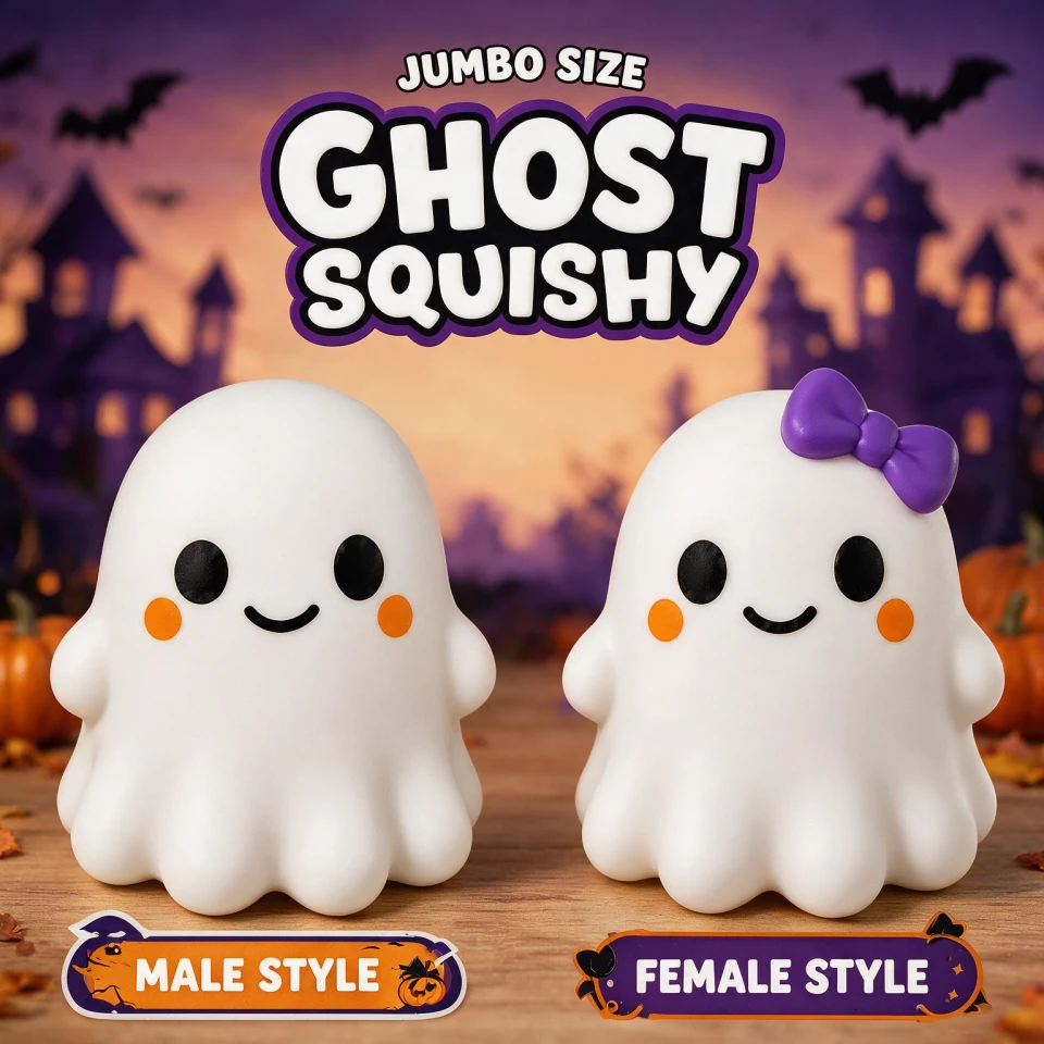 CRAZY FUN XL GHOST SQUISH TOY