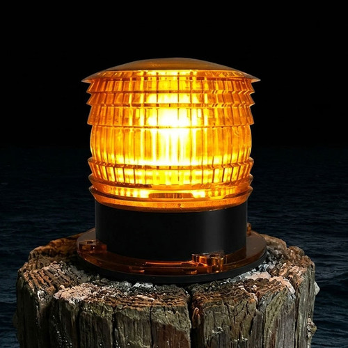 Solar Marine Light Commercial Grade Flashing Yellow IP68 140 Hours Autonomy