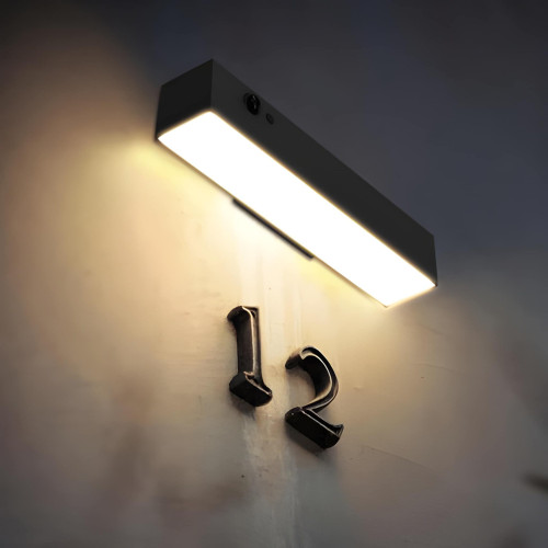 Solar Sign Wall Light Grey 1000lm 4000K IP54 With Sensor