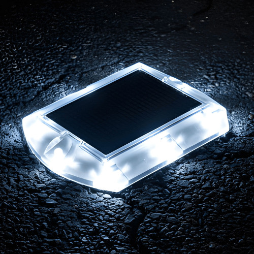 Solar Road Stud White Low-Profile 15 Tonne Commercial Grade IP68 2 Units