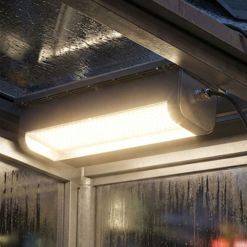 Solar Batten Light Flexible Panel Grey 1200lm 3000K/6000K IP65 IK10 Motion Sensor