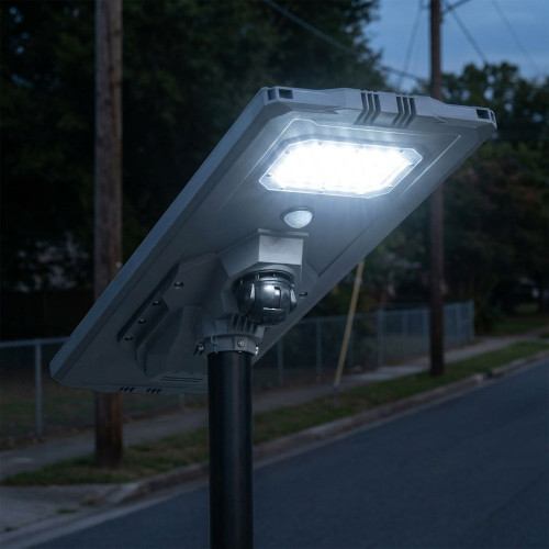 Solar Street Light With Camera and Audio 30W IP65 Motion Sensor Industrial Grade