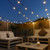 Solar 20 Warm White Filament LED Festoon Lights IP65