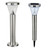 Solar Bollard Light Motion Sensor 45cm Super Bright Stainless Steel 4.5Ah Battery