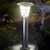 Commercial Grade Solar Bollard Light Black 60cm 250lm IP65 Dual Colour