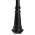 Solar Post Light Two Inverted Curved Heads 700lm IP44 2350mm