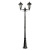 Solar Post Light Two Curved Heads 400lm IP44 2400mm