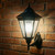 Solar Pillar Wall Light In Black With Infrared Sensor 3.8W Bright White