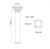 Solar Bollard Light Separate Solar Panel Commercial Grade Impact Resistant IP65 90cm