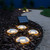 Solar 4-way In-ground LED Step Light 70lm IP67