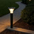 Solar Bollard Light Black Aluminium 100cm Tri-CCT 300lm IP65
