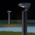 Solar Bollard Light Black 80cm 280lm 4000K IP65 With Motion Sensor