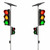 Solar Traffic Lights Pair Pedestrian Push Buttons Wireless Sync 5 Nights Autonomy