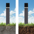 Solar Bollard Light Grey Aluminium 56cm 4000K 500lm IP65