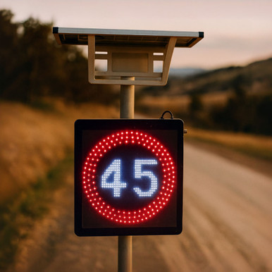 Solar Speed Sign 1-99 Km Per Hr Industrial Grade Vandal Resistant IK10 ...