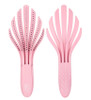 WetBrush Go Green Curl Detangler in Pink front and back
