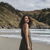Sebastian Professional Hydre Shampoo For Dry Hair 250ml as shown by woman at beach in new zealand